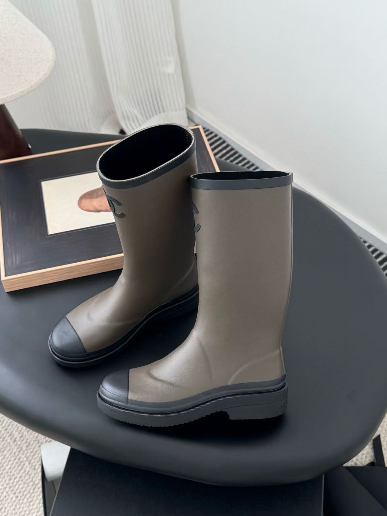 CHANE1 高品質ダブルCレインブーツ【50％割引+送料無料】