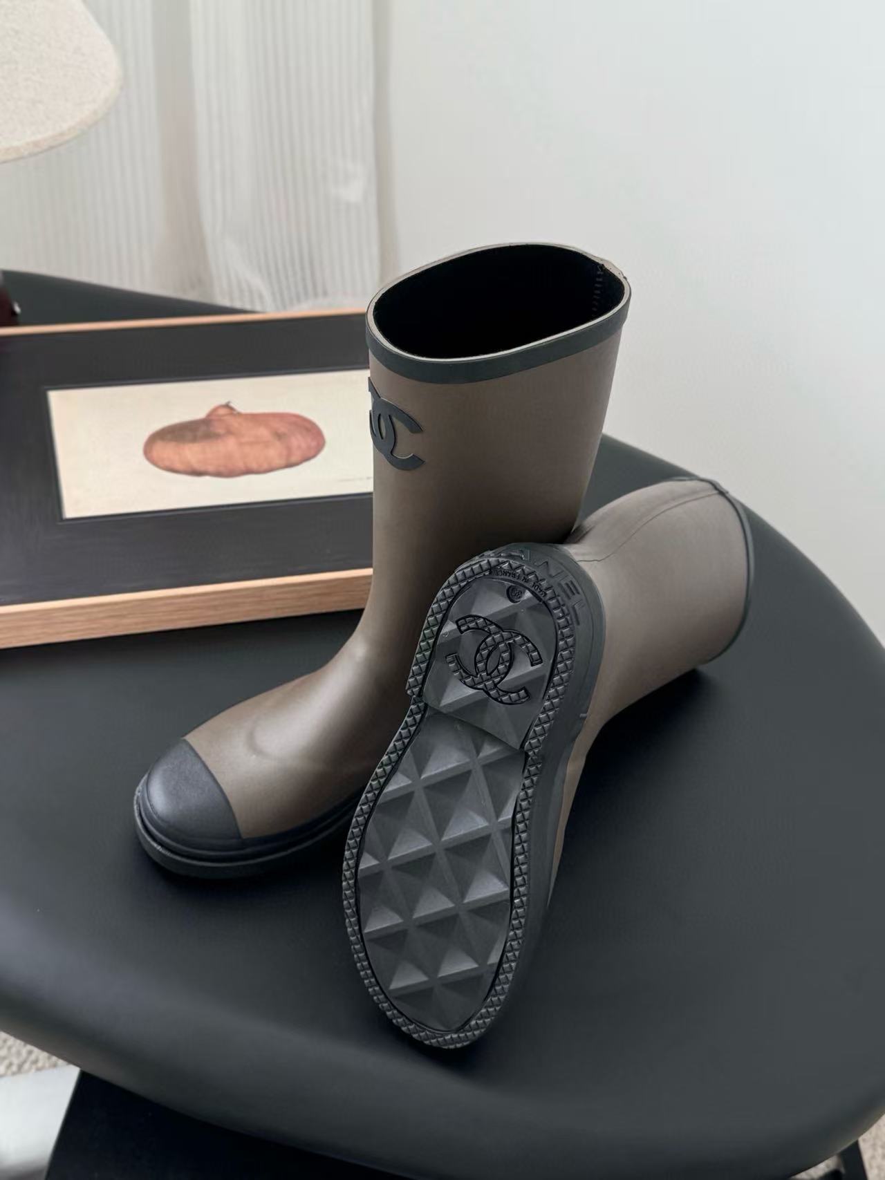 CHANE1 高品質ダブルCレインブーツ【50％割引+送料無料】
