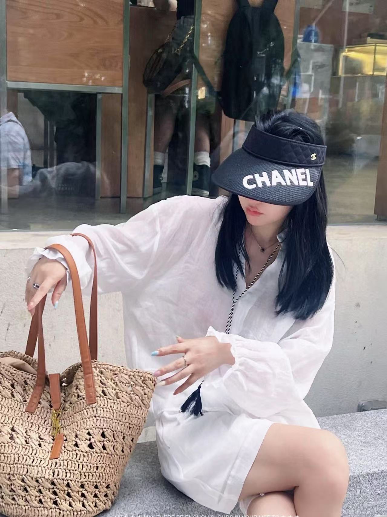 YSL ストローバッグ【50％割引+送料無料】