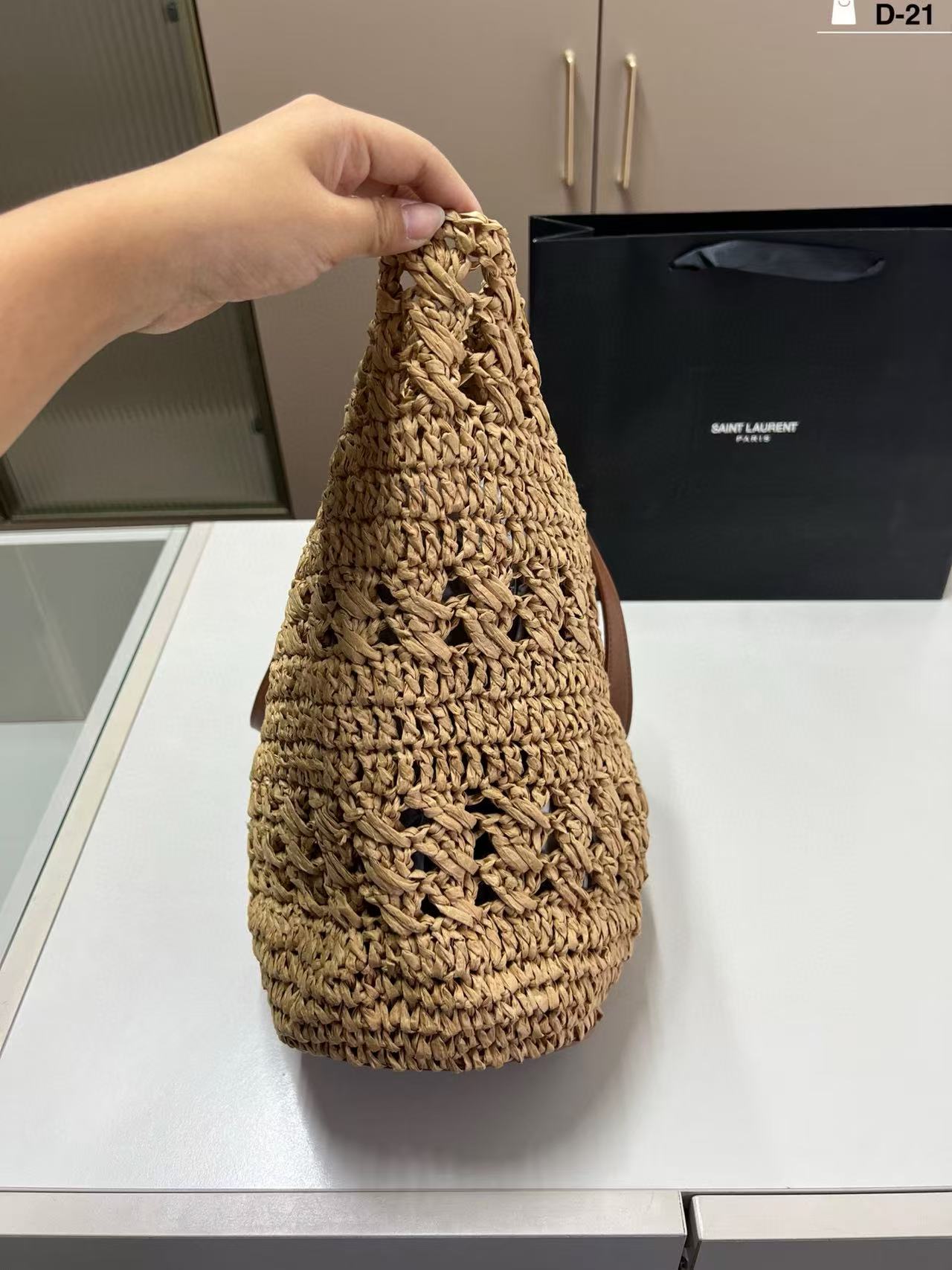 YSL ストローバッグ【50％割引+送料無料】