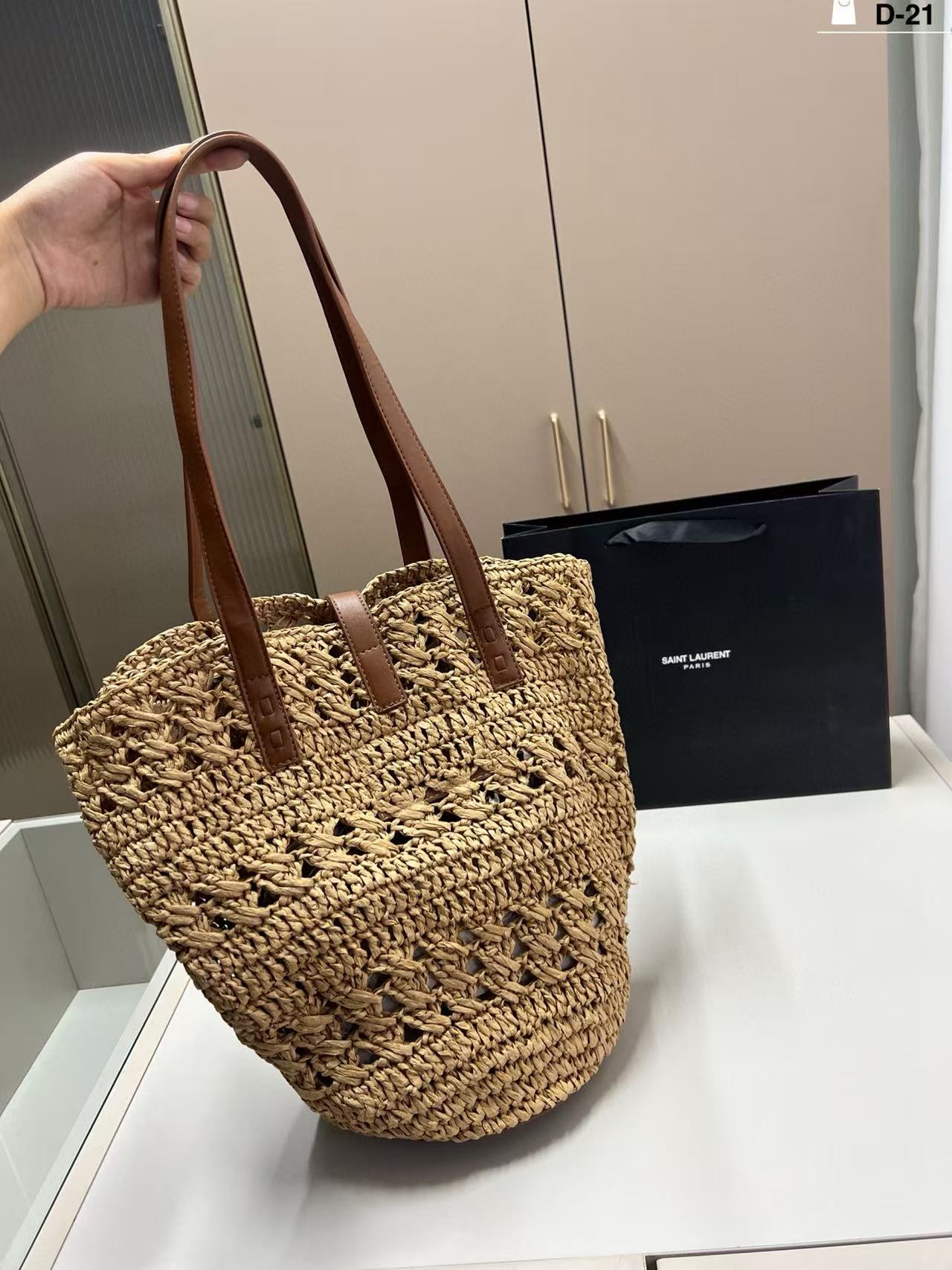 YSL ストローバッグ【50％割引+送料無料】