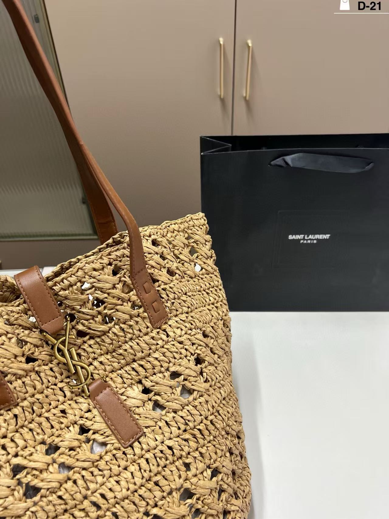 YSL ストローバッグ【50％割引+送料無料】