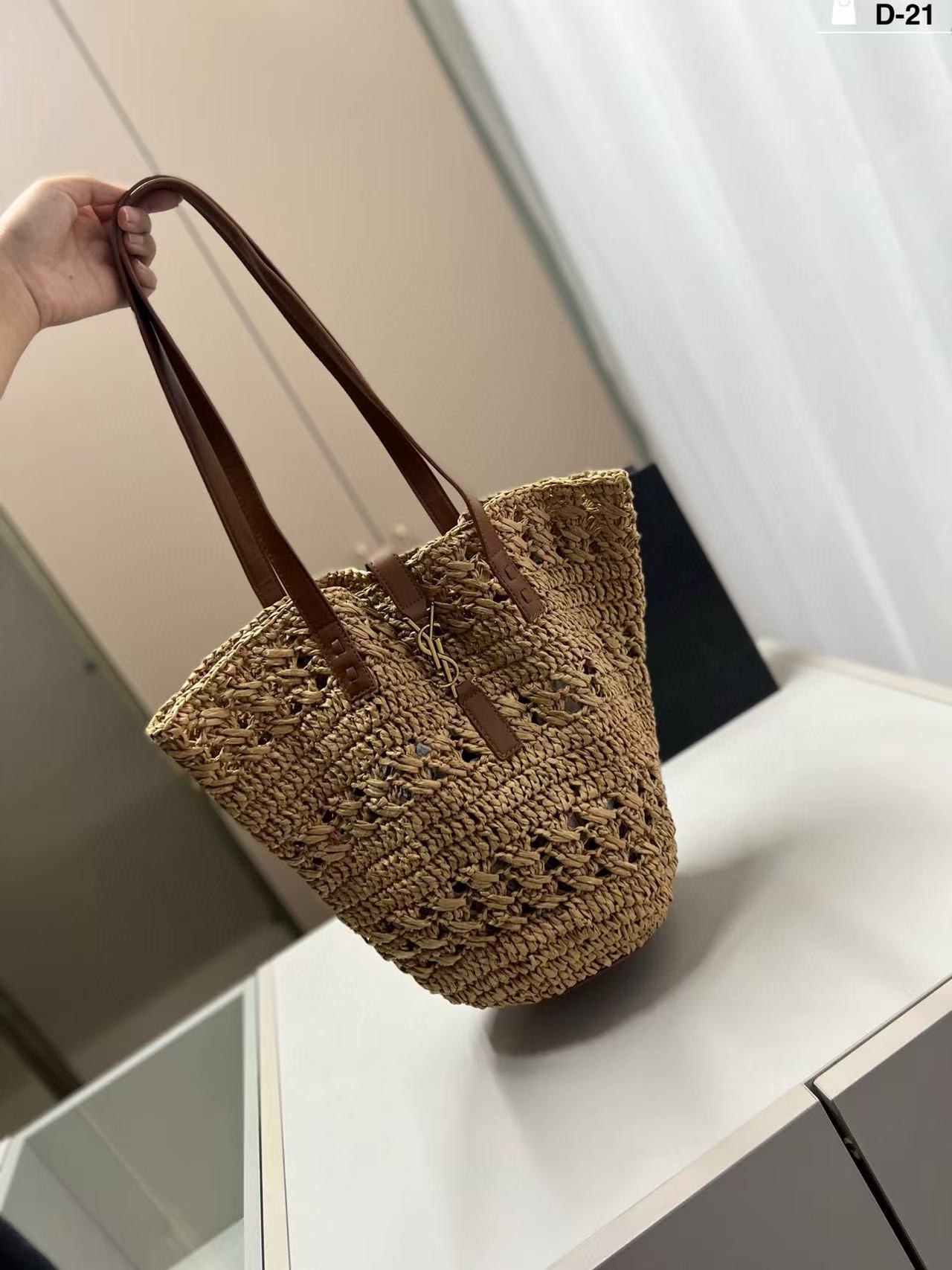 YSL ストローバッグ【50％割引+送料無料】