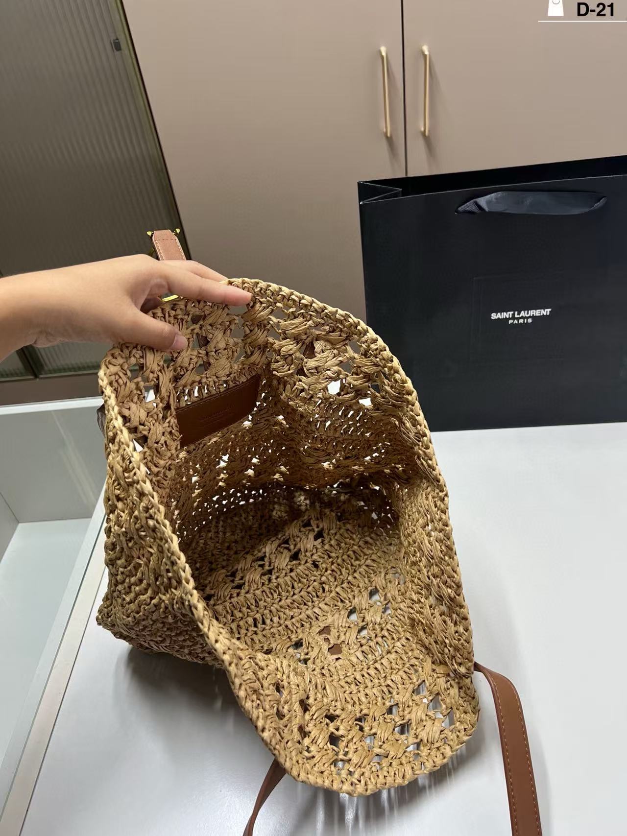 YSL ストローバッグ【50％割引+送料無料】