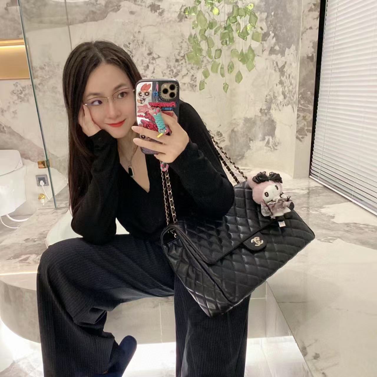 CHANE1 チェーンラージショッピングバッグ【50％割引+送料無料】