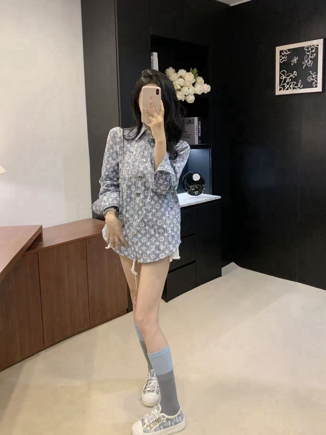 LVプリントデニムジャケット【50％割引+送料無料】