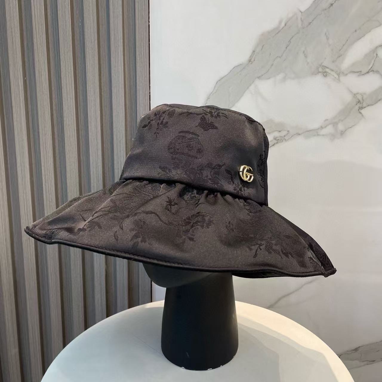 GUCC1 ジャカード サンプロテクション バケットハット【50％割引+送料無料】