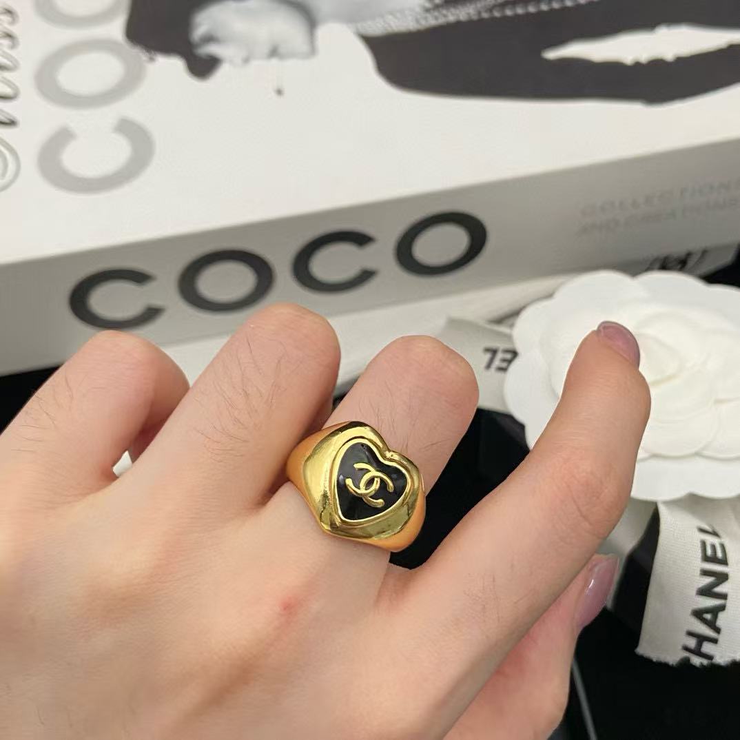 CHANE1 ハートエナメルリング【50％割引+送料無料】