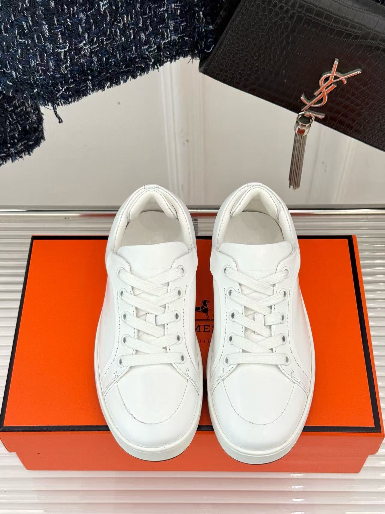 HERME5の高品質クラシックホワイトシューズ【50％割引+送料無料】
