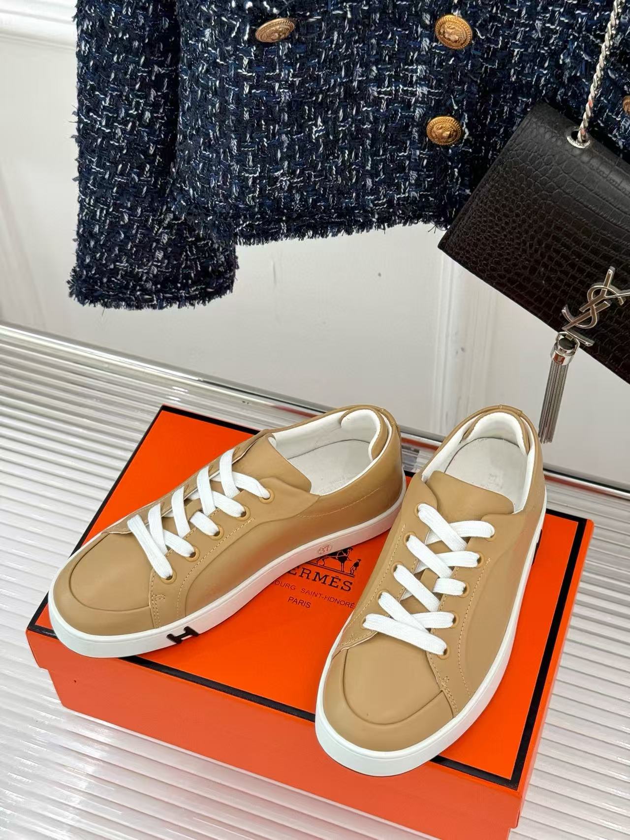 HERME5の高品質クラシックホワイトシューズ【50％割引+送料無料】