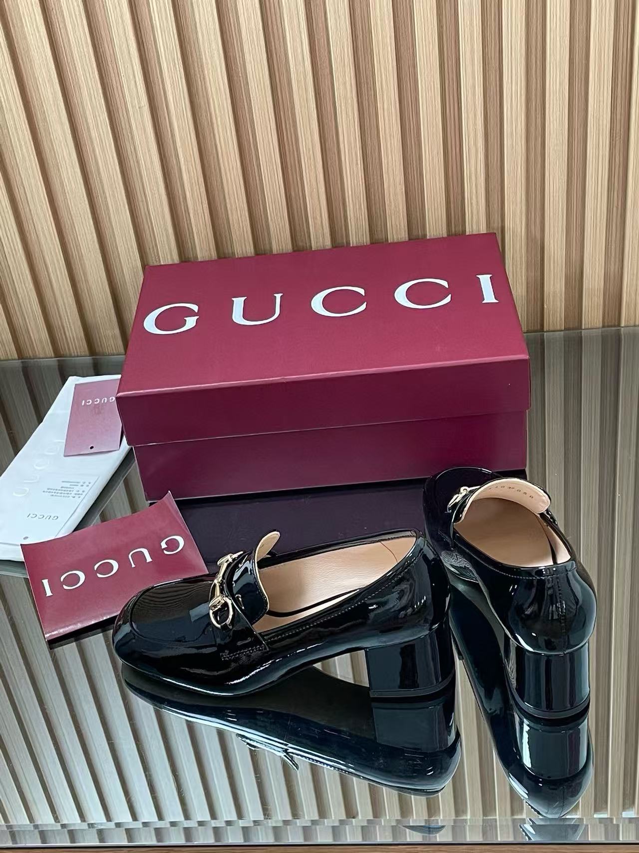 GUCC1の高品質ローヒールシューズ【50％割引+送料無料】