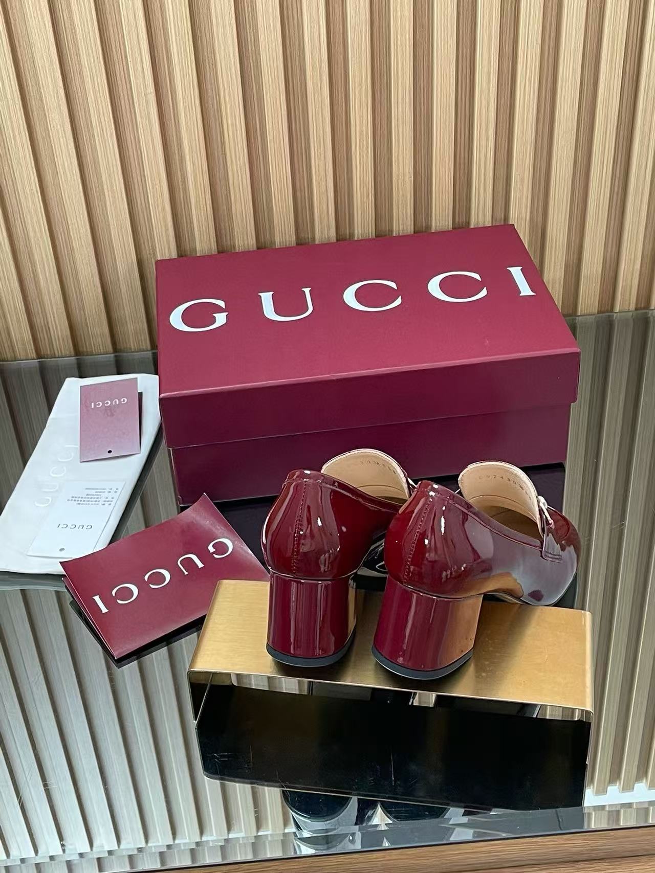 GUCC1の高品質ローヒールシューズ【50％割引+送料無料】