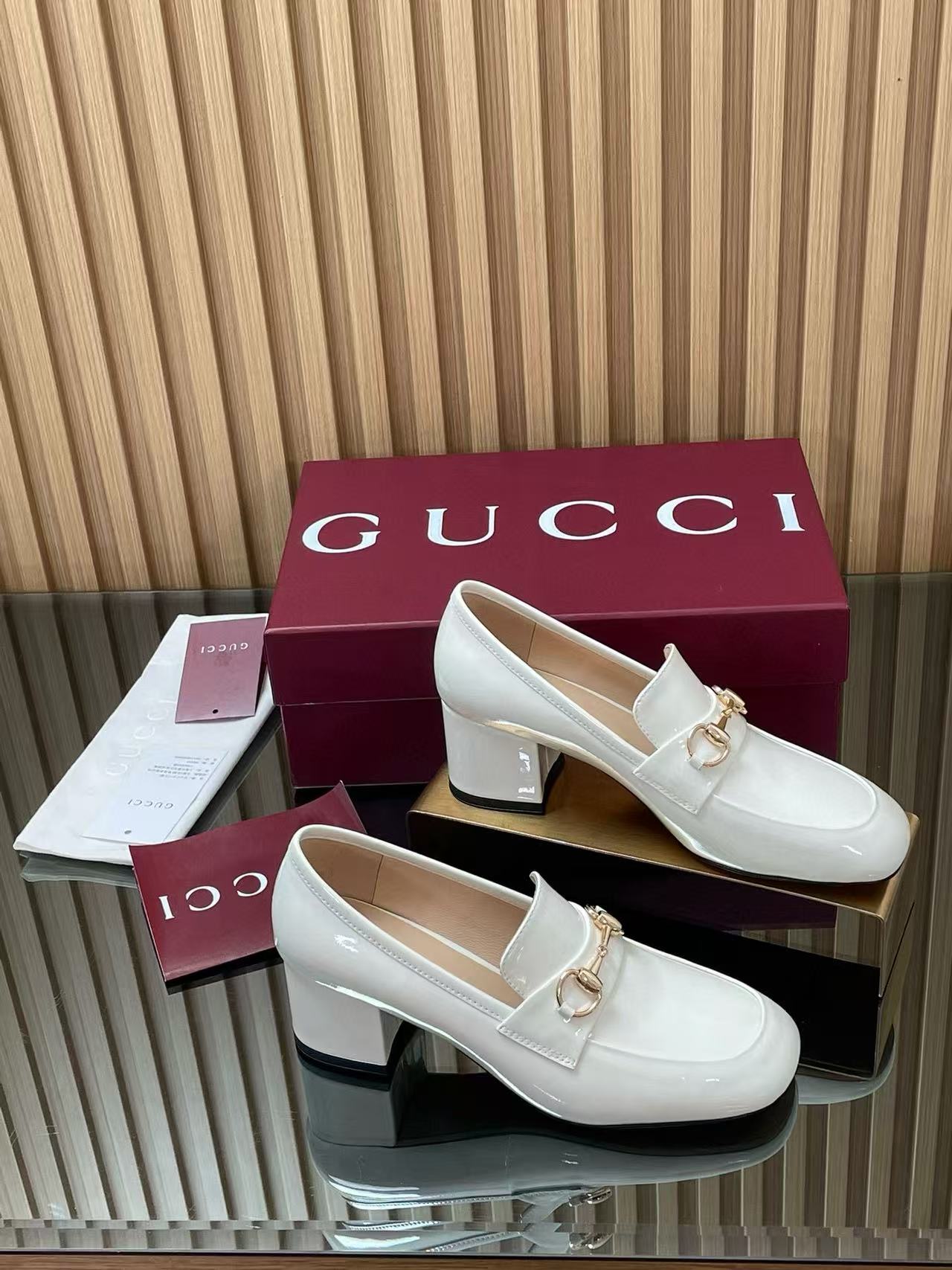 GUCC1の高品質ローヒールシューズ【50％割引+送料無料】