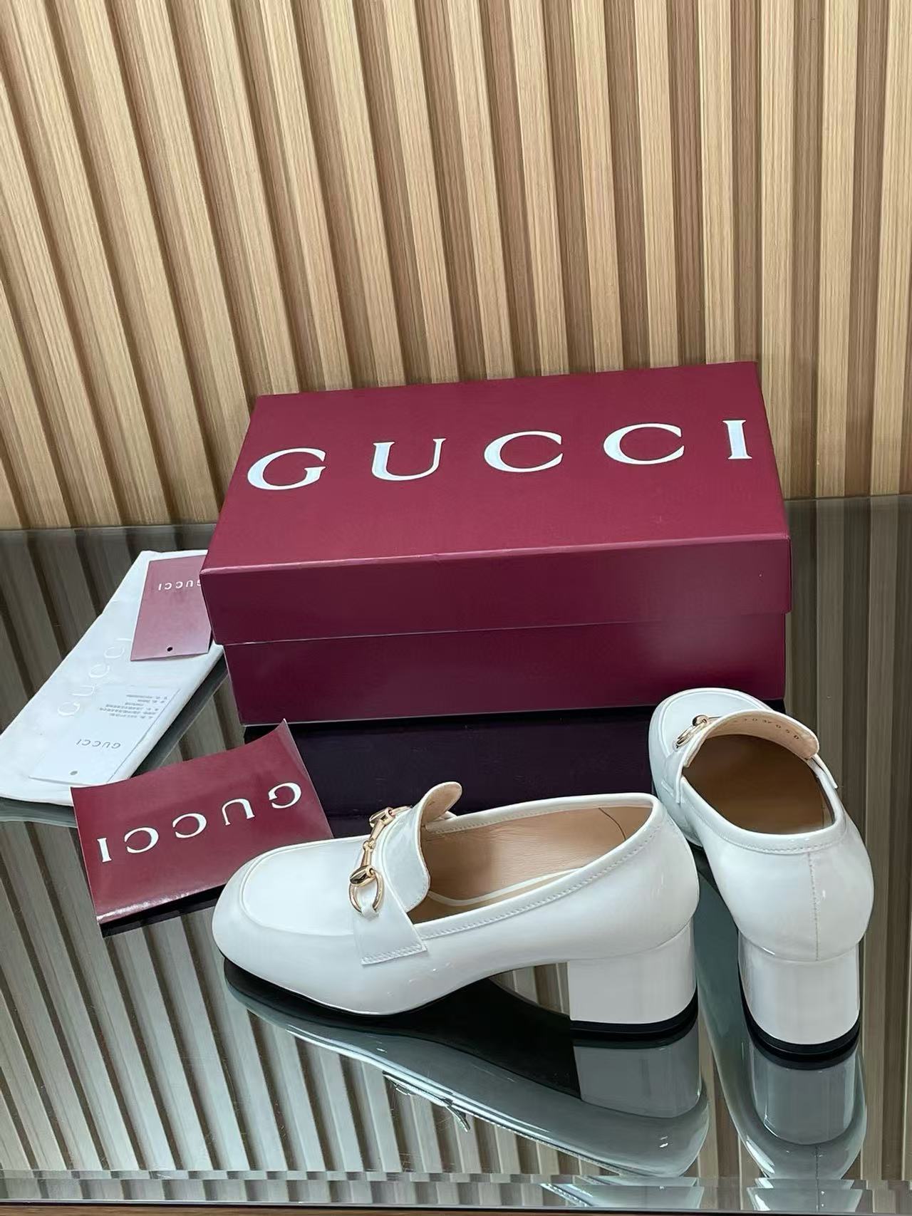 GUCC1の高品質ローヒールシューズ【50％割引+送料無料】