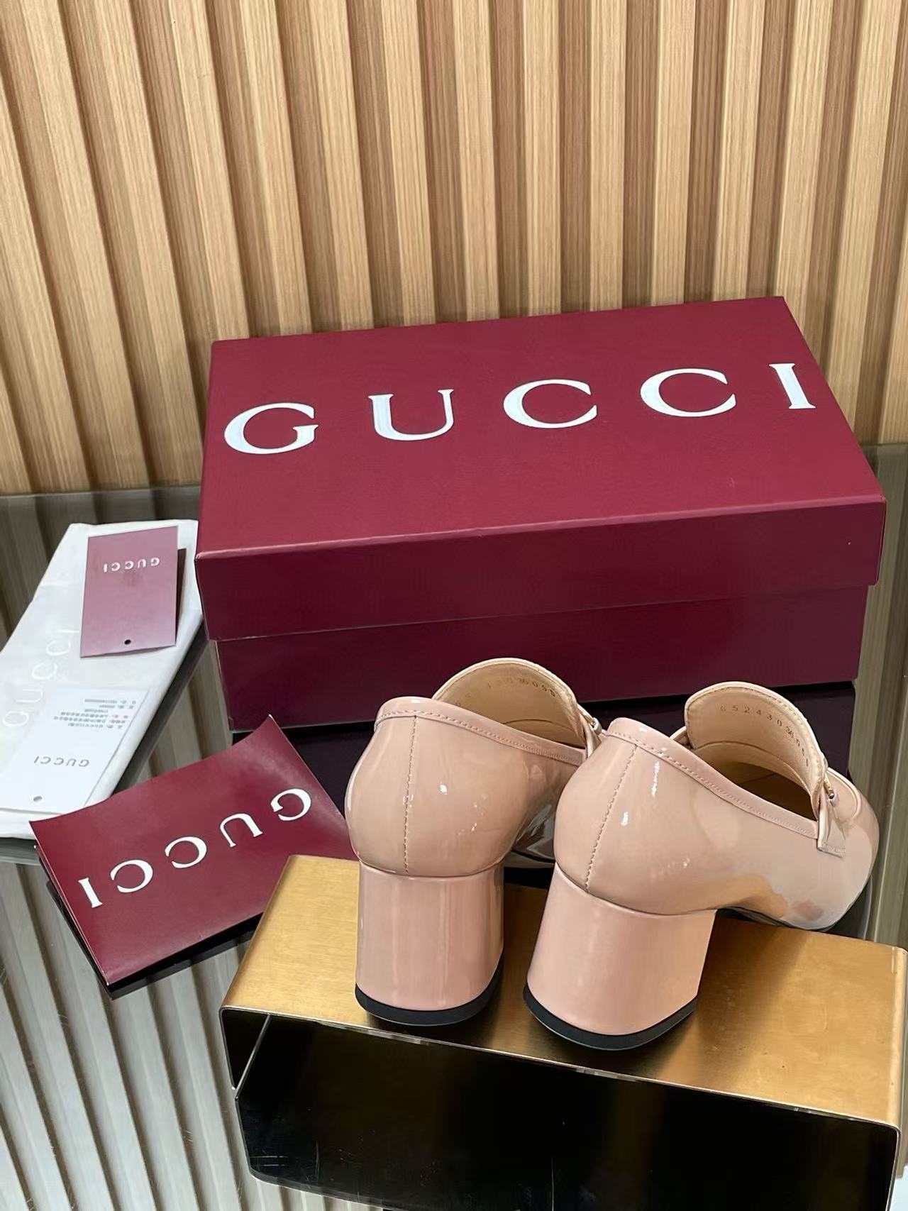 GUCC1の高品質ローヒールシューズ【50％割引+送料無料】
