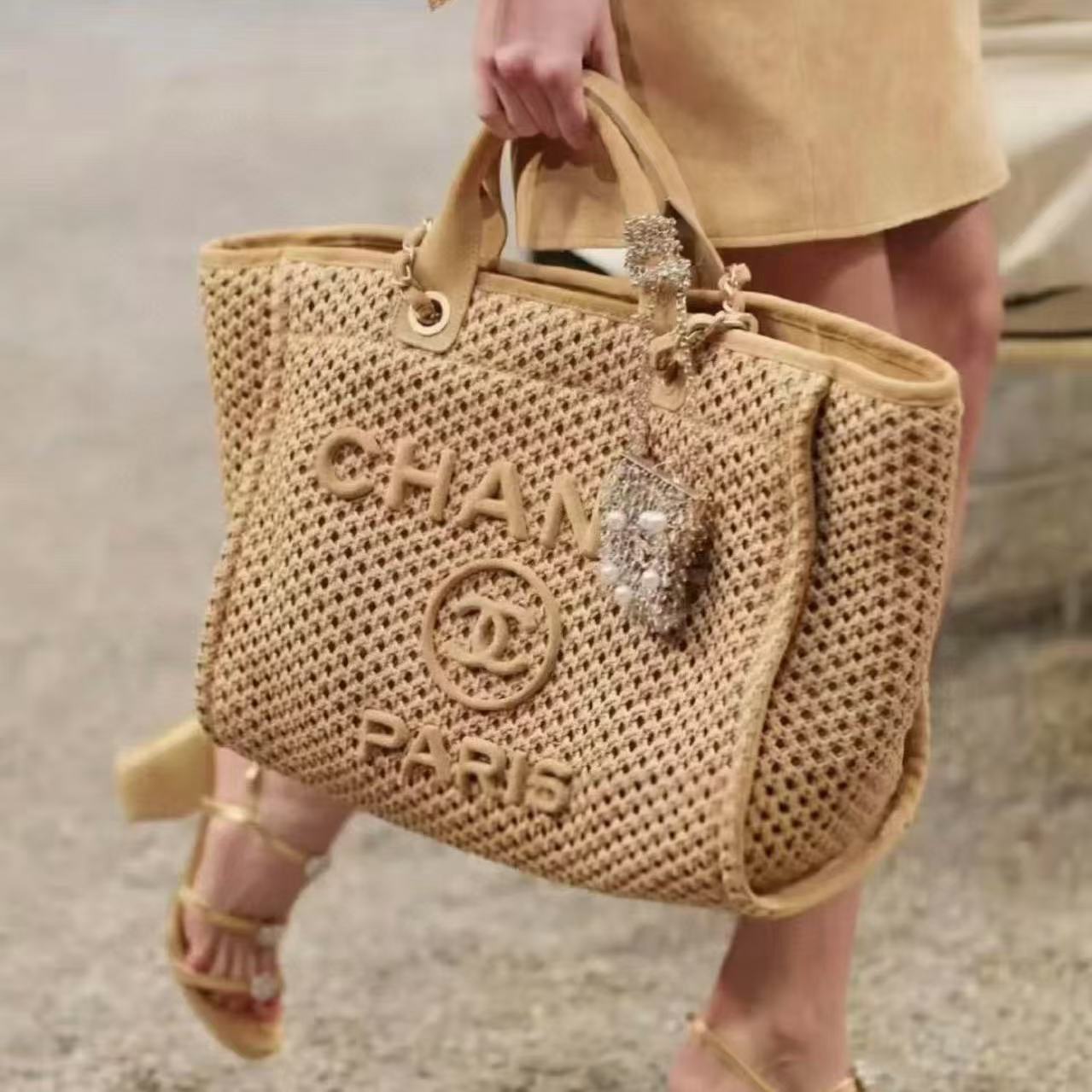 CHANE1 高品質織りビーチバッグ【50％割引+送料無料】