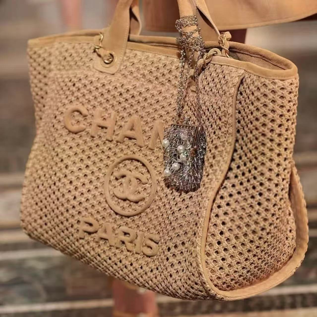 CHANE1 高品質織りビーチバッグ【50％割引+送料無料】