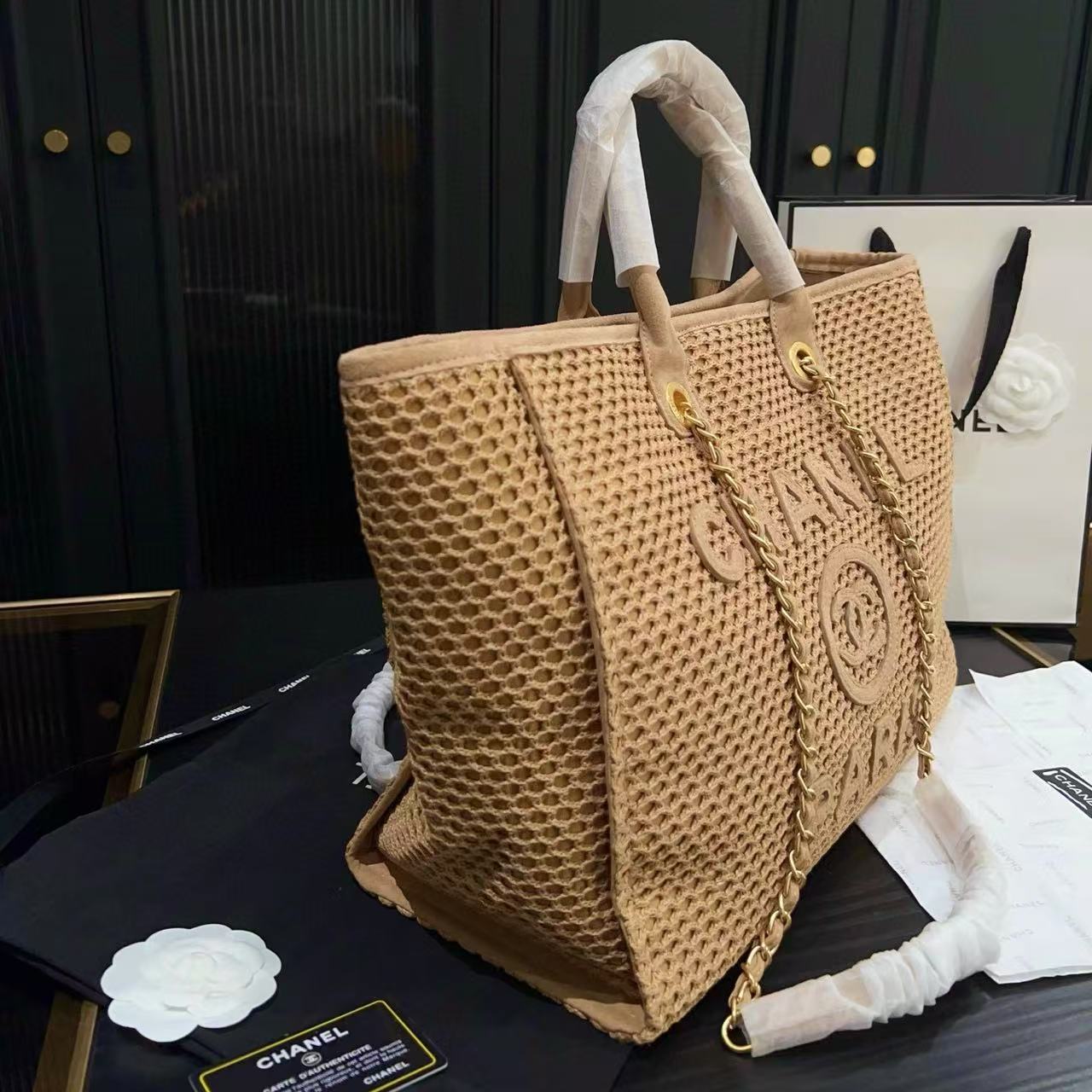 CHANE1 高品質織りビーチバッグ【50％割引+送料無料】