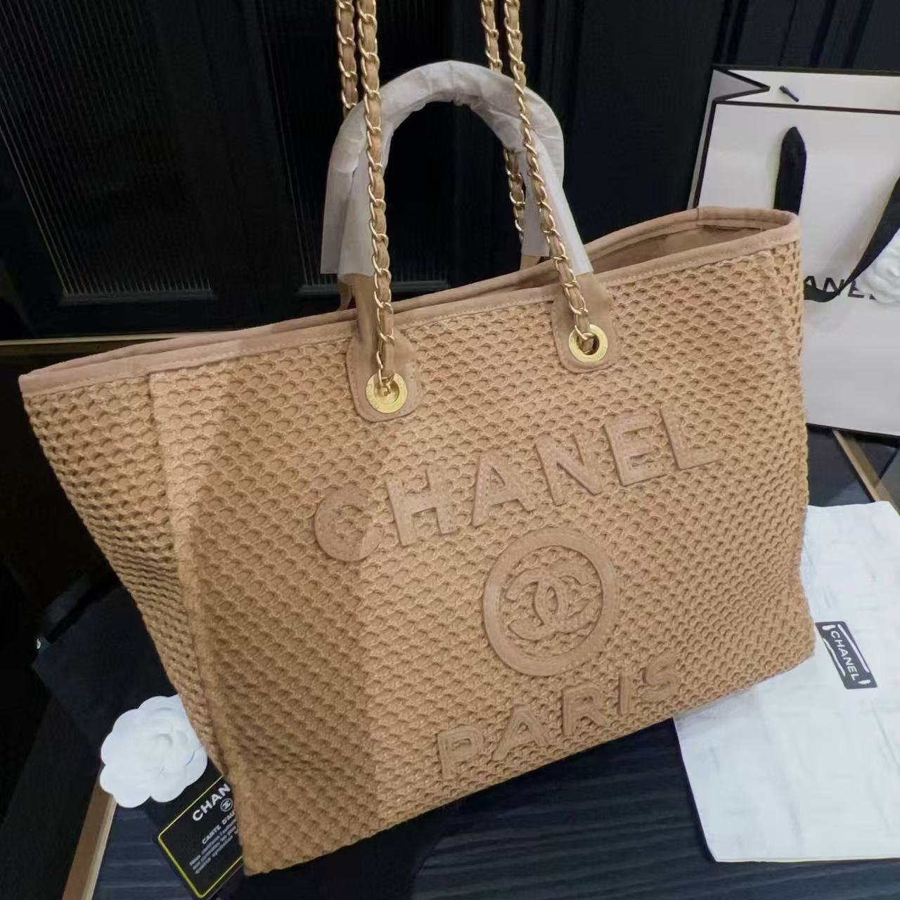 CHANE1 高品質織りビーチバッグ【50％割引+送料無料】