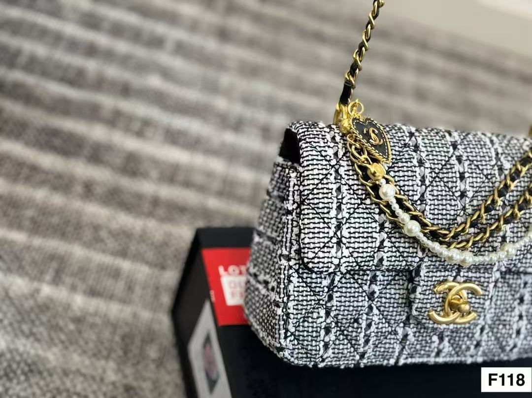 CHANE1 パールハートチェーンショルダーバッグ【50％割引+送料無料】