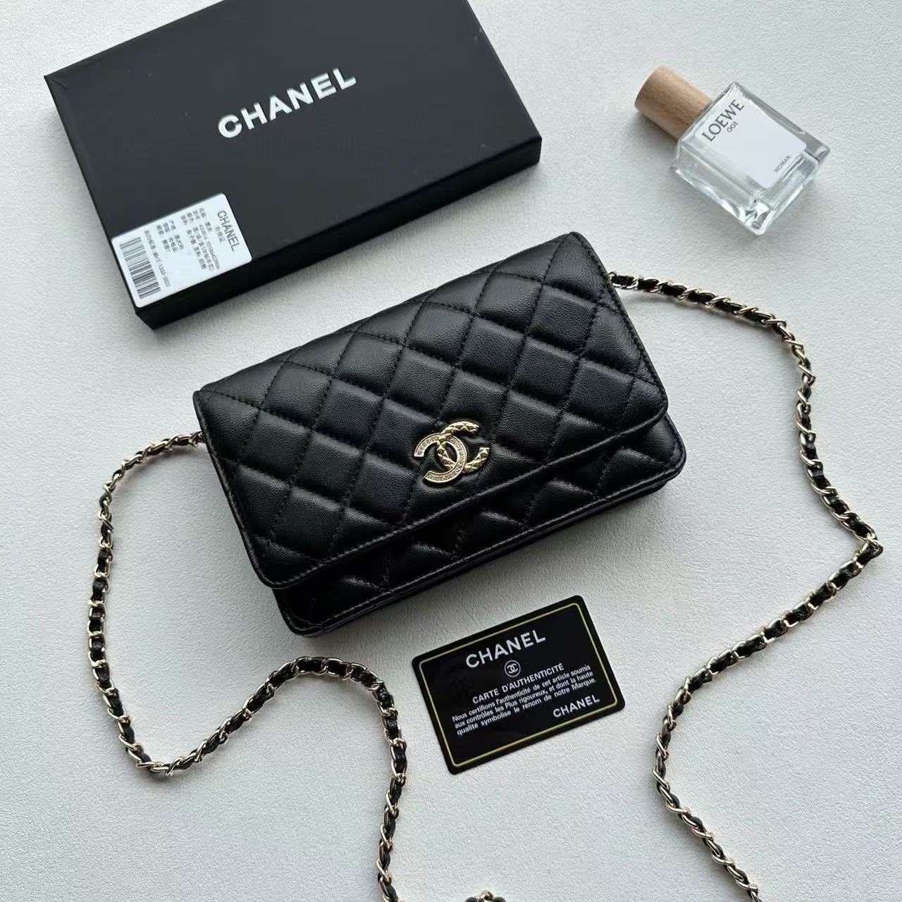 CHANE1 ダブルCチェーンショルダークロスボディバッグ【50％割引+送料無料】