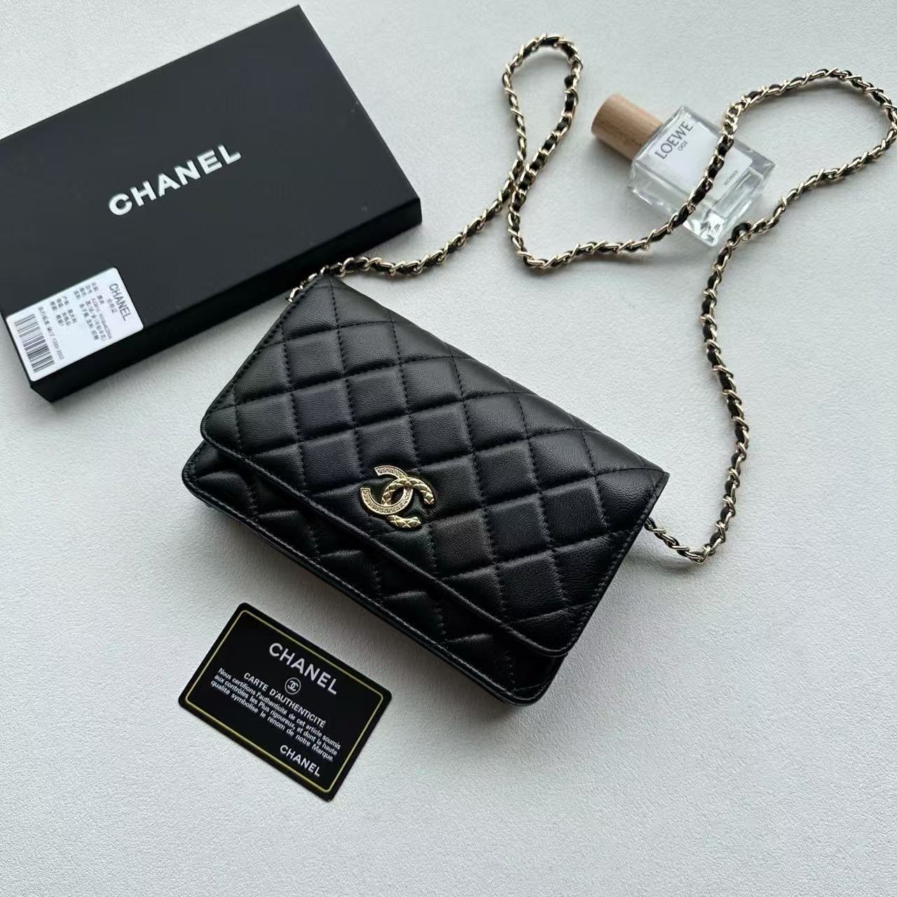 CHANE1 ダブルCチェーンショルダークロスボディバッグ【50％割引+送料無料】