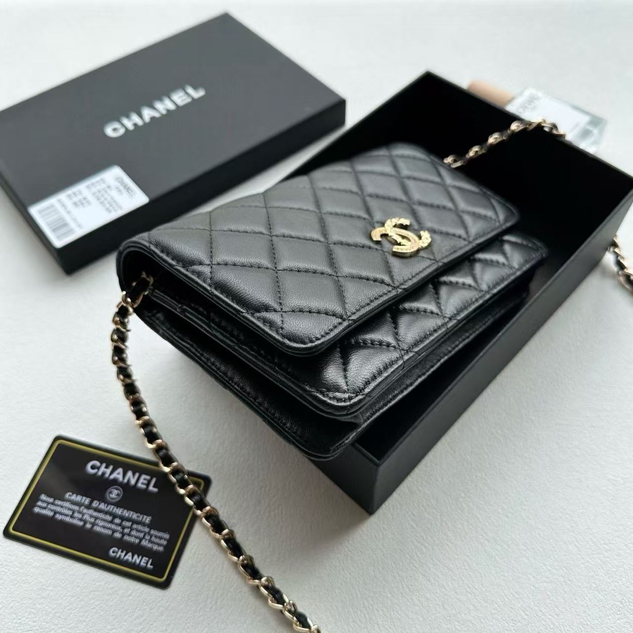 CHANE1 ダブルCチェーンショルダークロスボディバッグ【50％割引+送料無料】