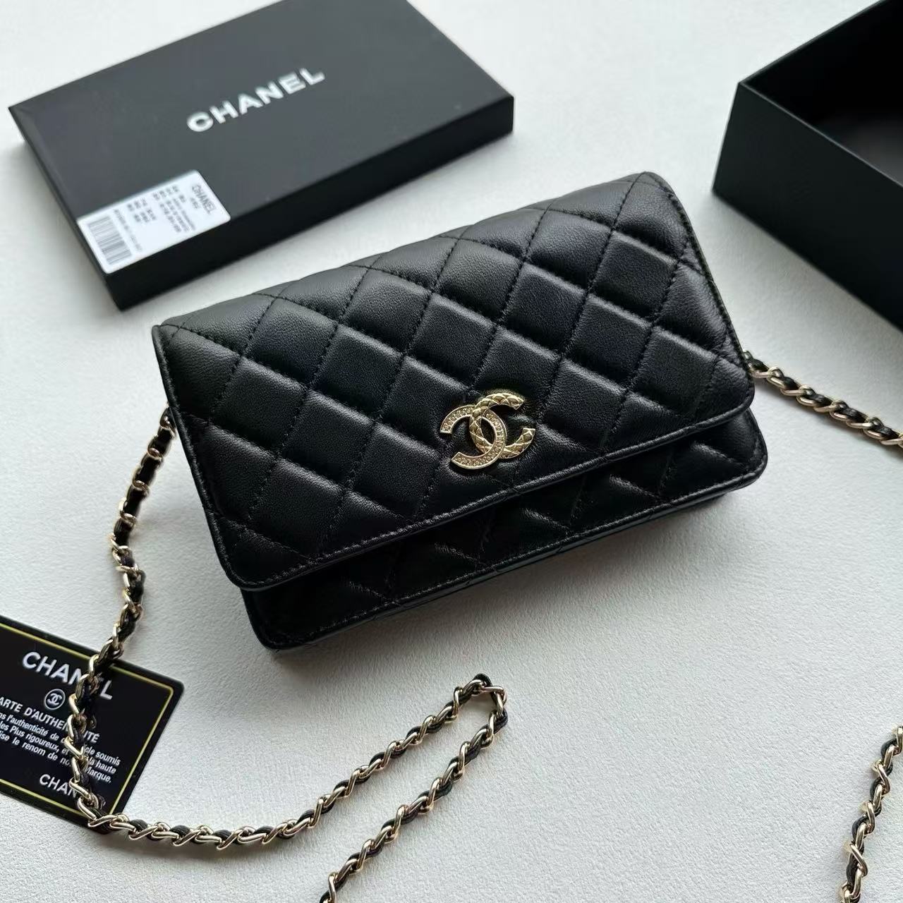 CHANE1 ダブルCチェーンショルダークロスボディバッグ【50％割引+送料無料】