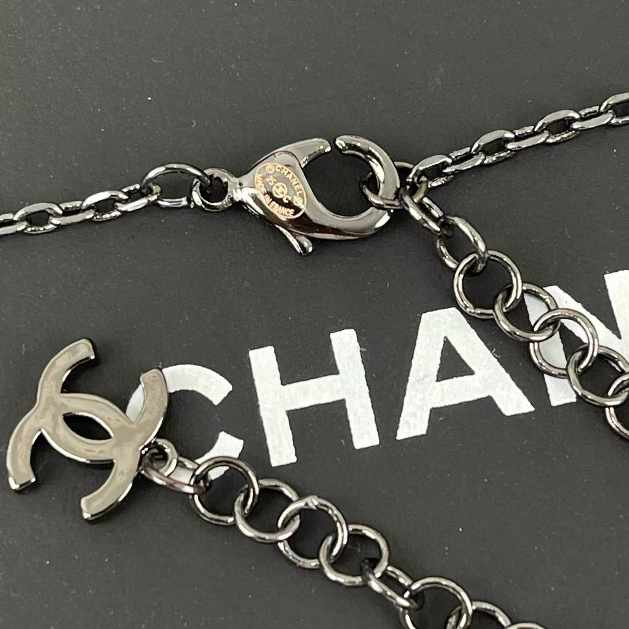 CHANE1 ダブルC バタフライ ダイヤモンド ネックレス【50％割引+送料無料】