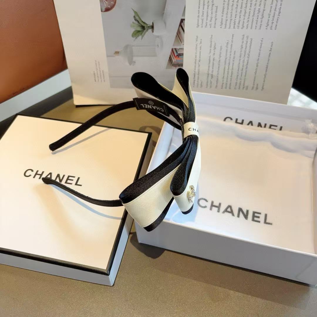 CHANE1 リボンダブルCヘッドバンド【50％割引+送料無料】