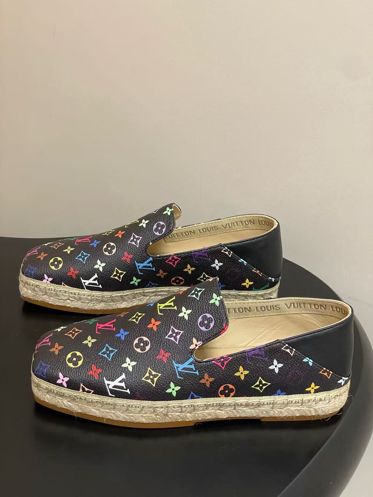 LVの高品質プリント織りローファー【50％割引+送料無料】