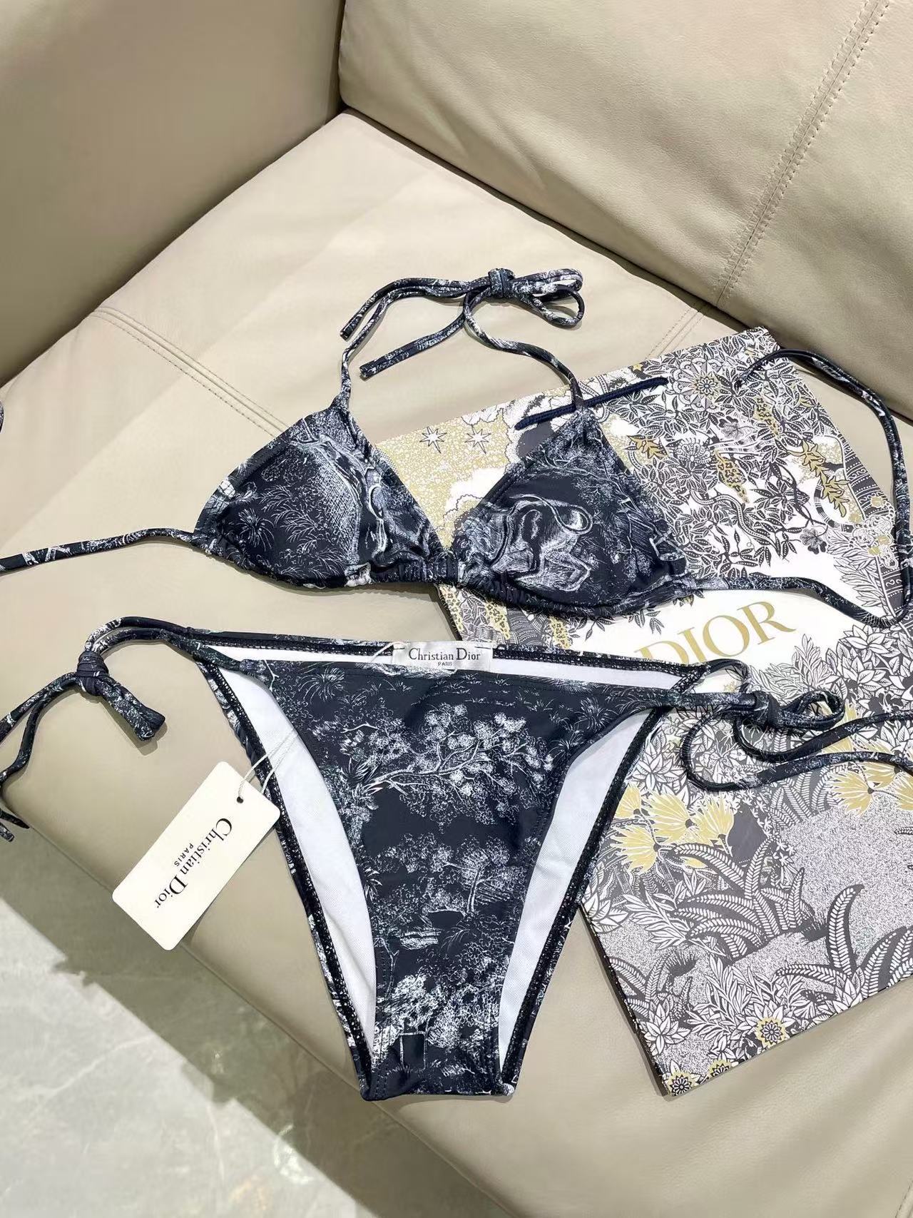 DI0R アニマルプリント スリーピース水着【50％割引+送料無料】