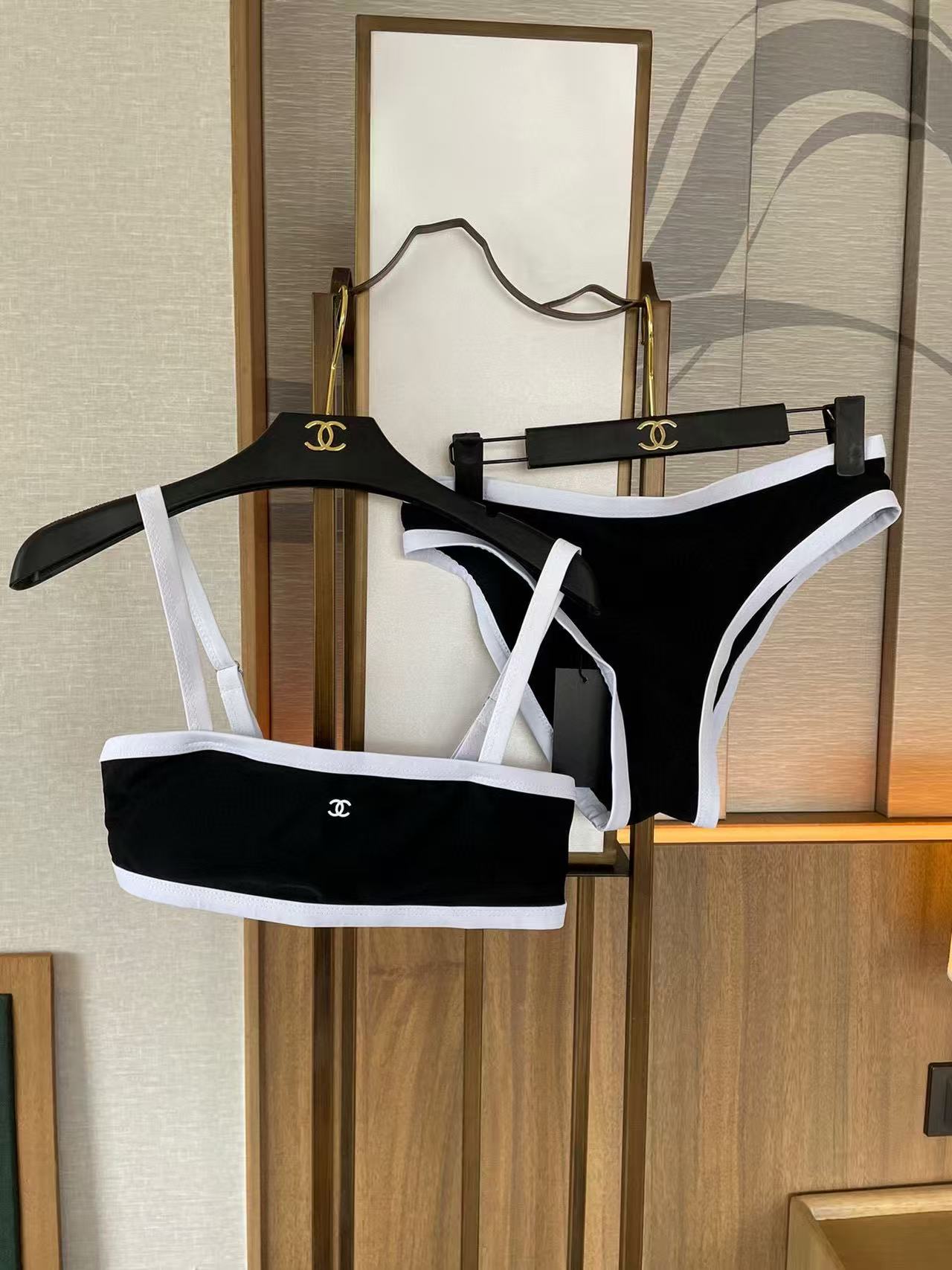 CHANE1 ダブルC スプリット水着【50％割引+送料無料】