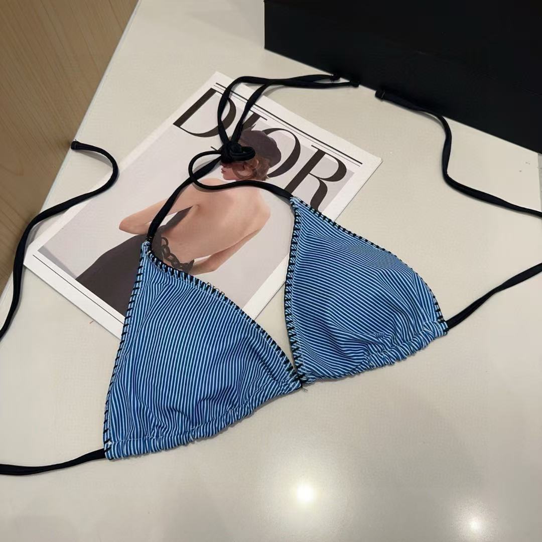 CHANE1 ストライプツーピース水着【50％割引+送料無料】