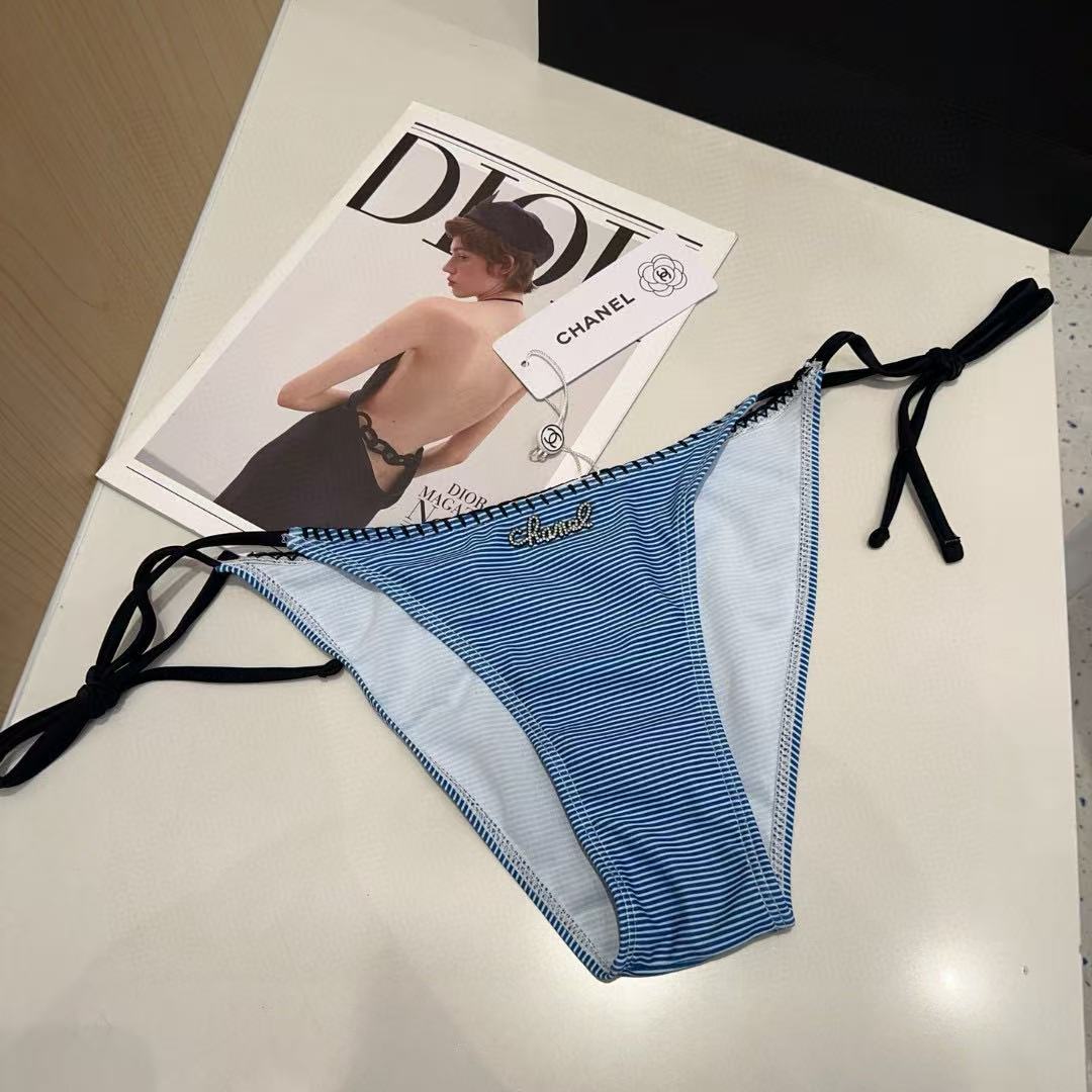 CHANE1 ストライプツーピース水着【50％割引+送料無料】