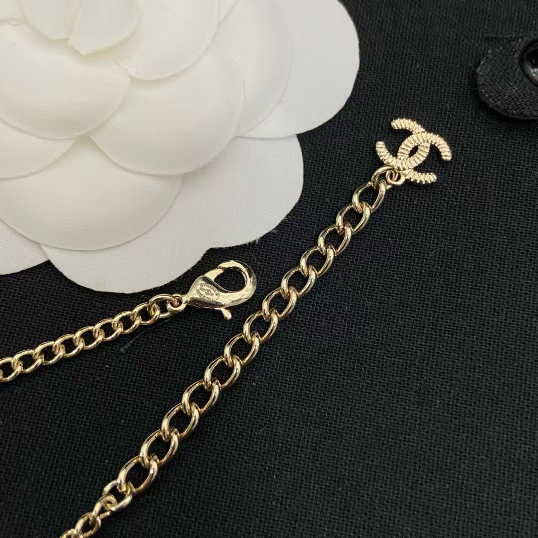 CHANE1 ピーチハート ダブルCネックレス【50％割引+送料無料】