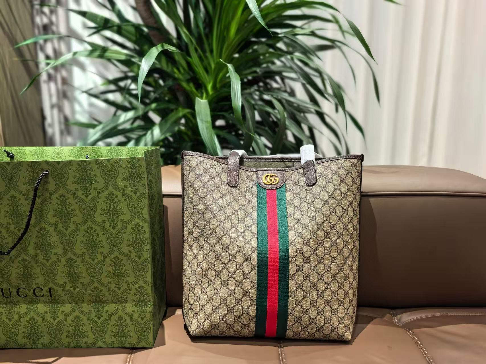 GUCC1 ジャカード ショッピングバッグ【50％割引+送料無料】