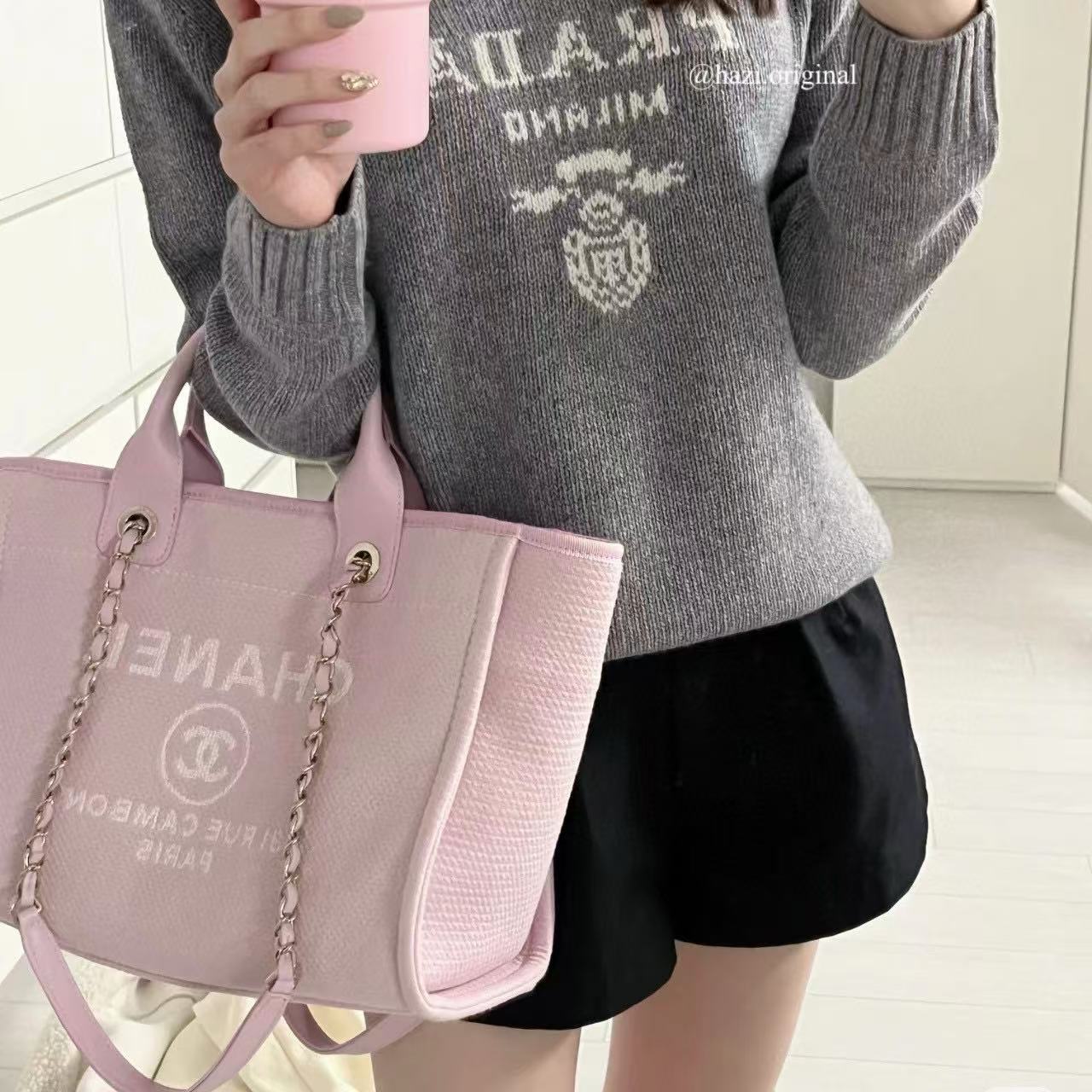 CHANE1 チェーンデニムビーチバッグ【50％割引+送料無料】