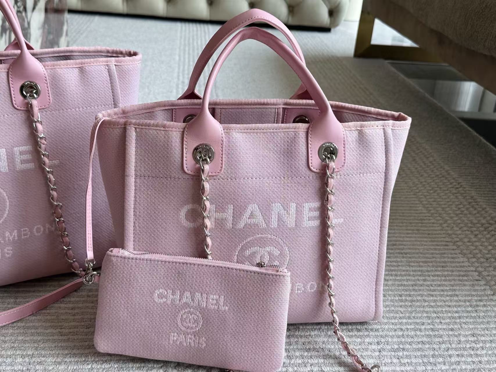 CHANE1 チェーンデニムビーチバッグ【50％割引+送料無料】