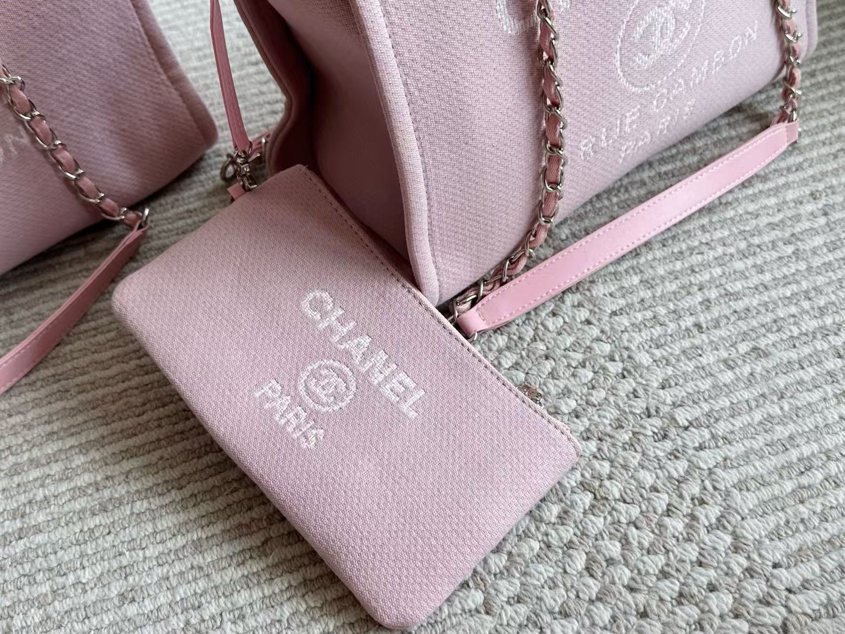 CHANE1 チェーンデニムビーチバッグ【50％割引+送料無料】