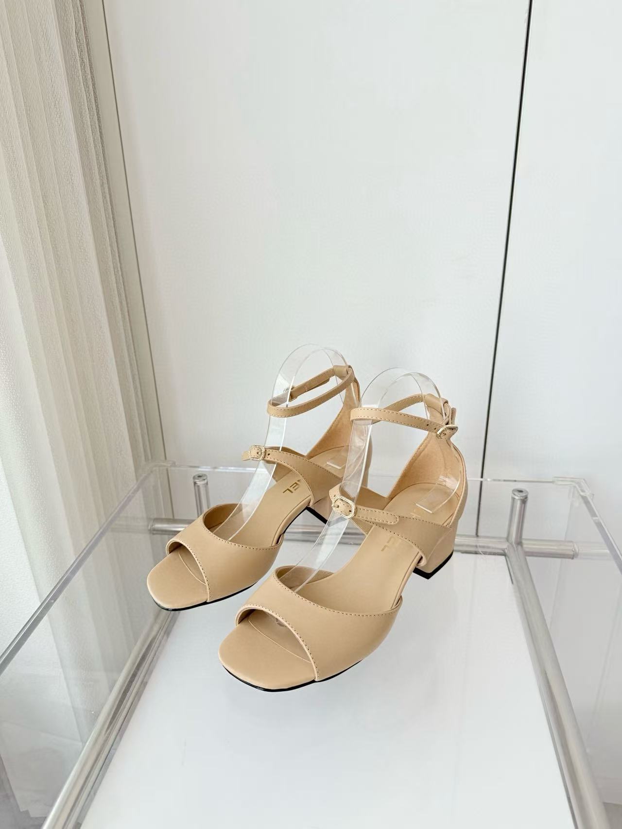 CHANE1 高級シープスキンハイヒールサンダル【50％割引+送料無料】