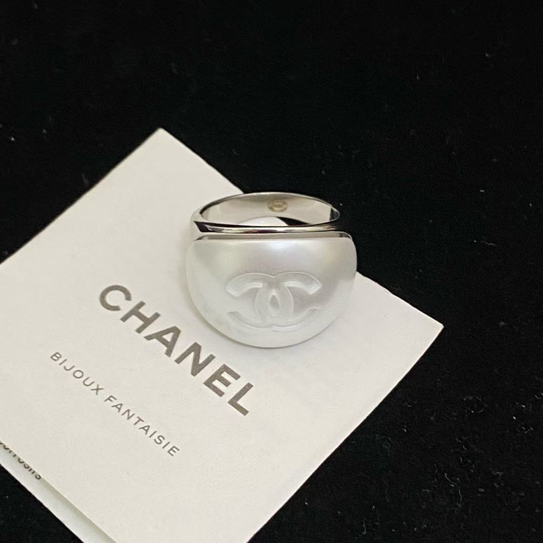 CHANE1 ダブルCパールリング【50％割引+送料無料】