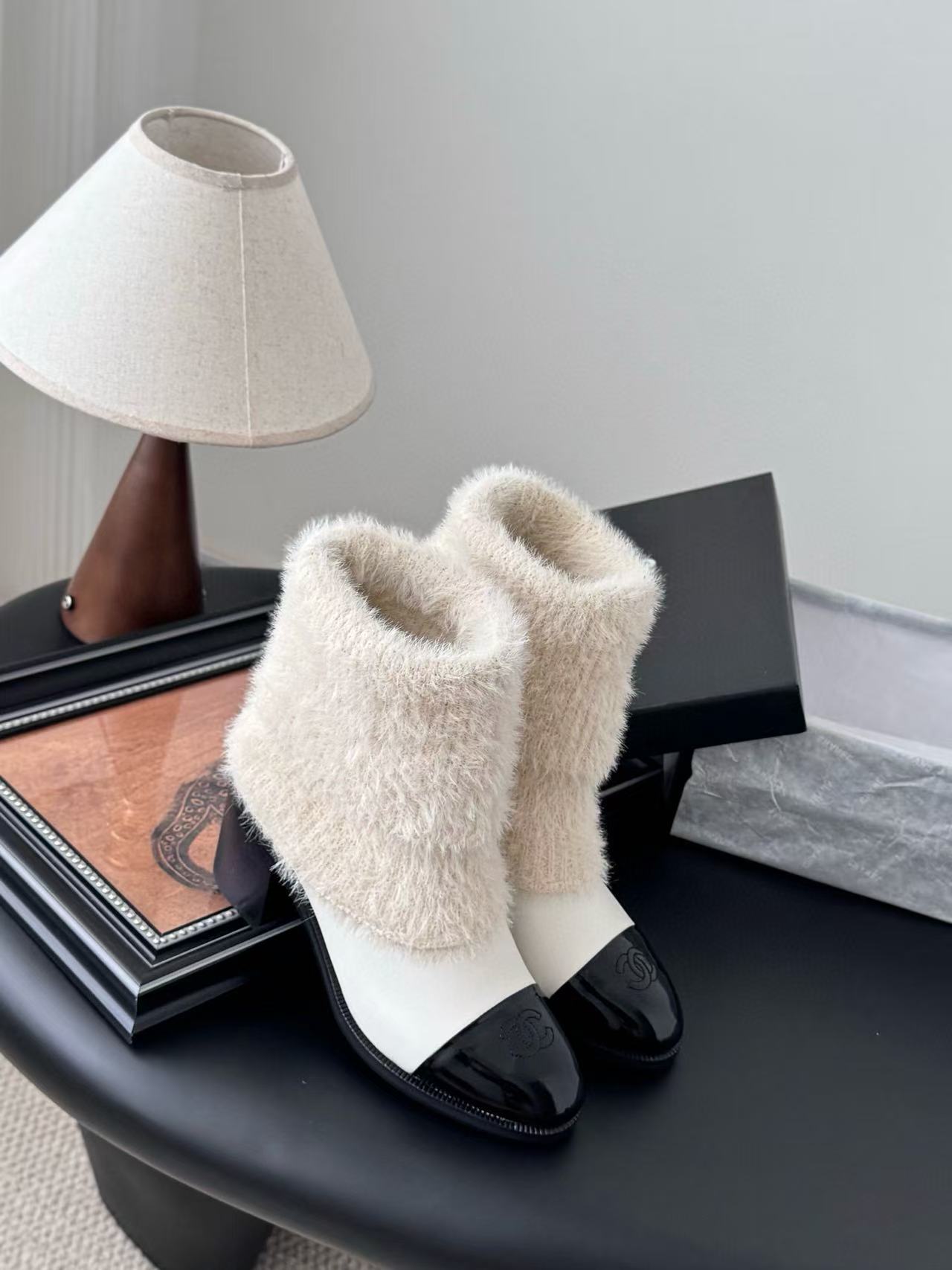 CHANE1 高品質ミンクファー 秋冬ブーツ【50％割引+送料無料】