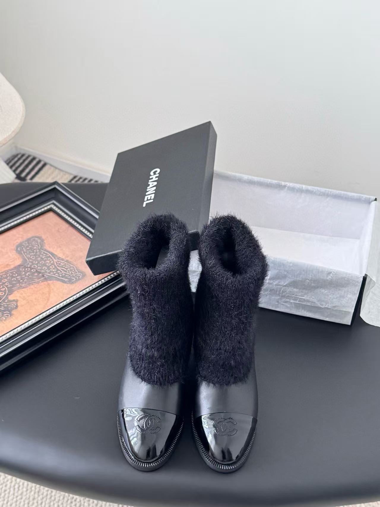 CHANE1 高品質ミンクファー 秋冬ブーツ【50％割引+送料無料】