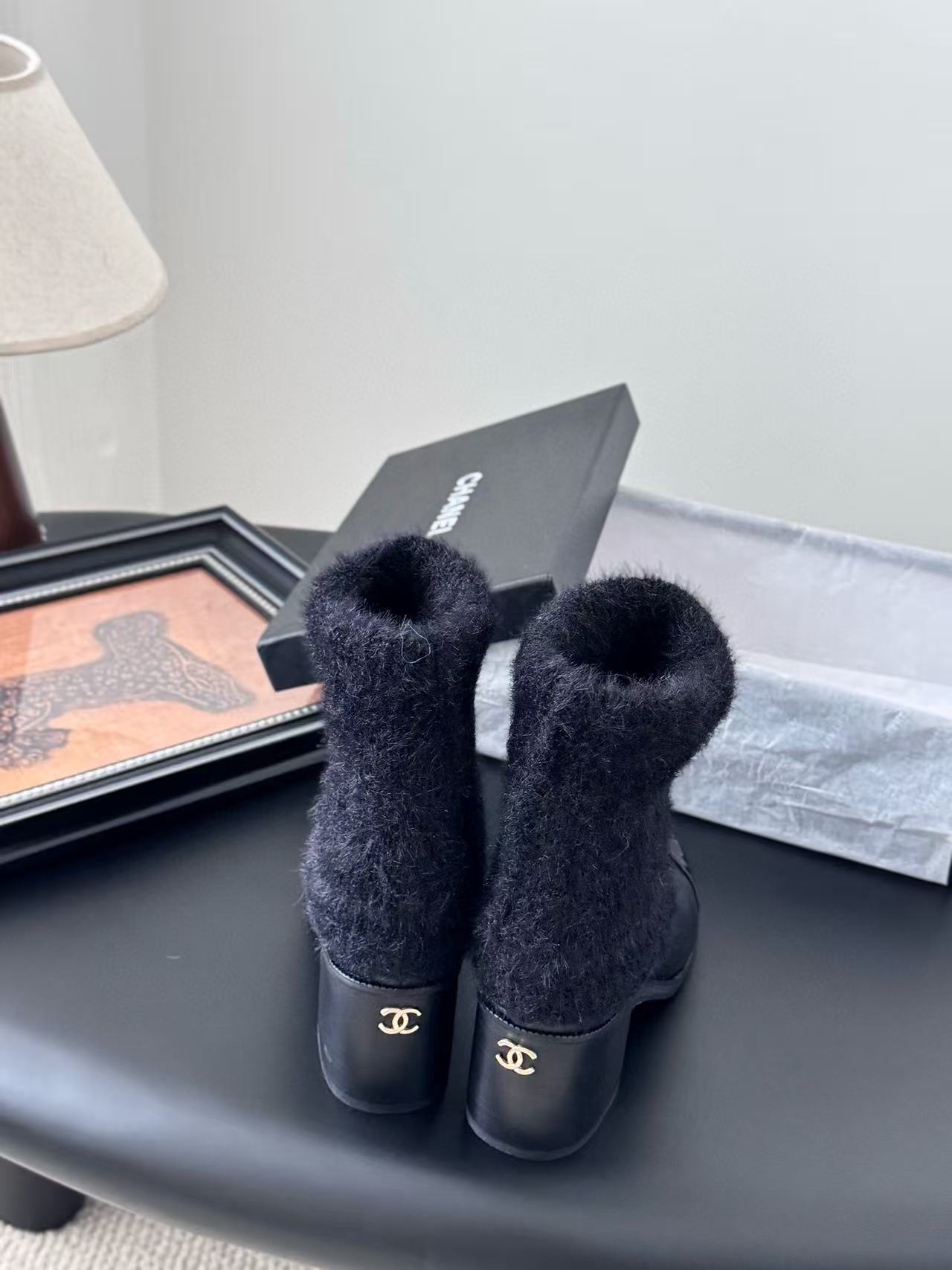 CHANE1 高品質ミンクファー 秋冬ブーツ【50％割引+送料無料】