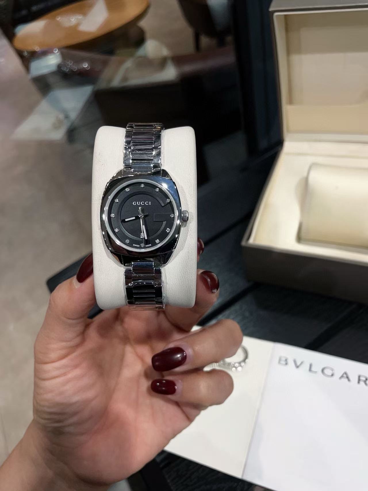 GUCC1 スチールストラップ レディース腕時計【50％割引+送料無料】