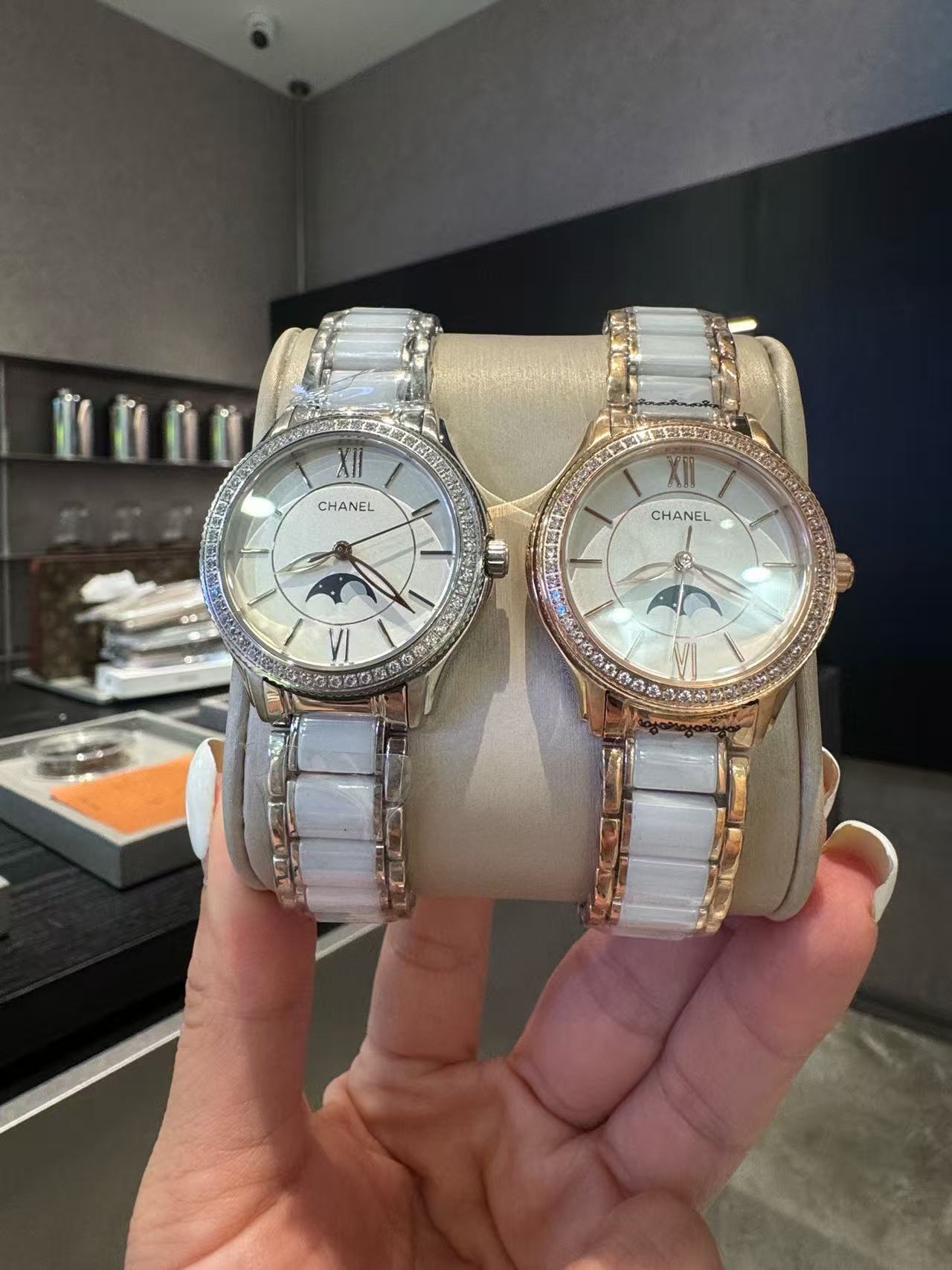 CHANE1 セラミックストラップ レディースウォッチ【50％割引+送料無料】