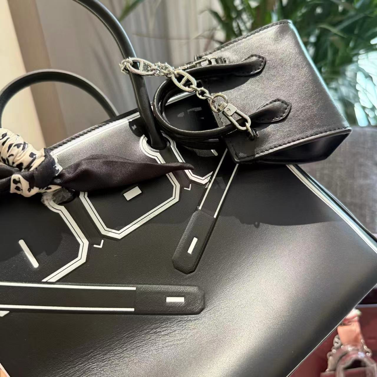 HERME5 高品質ペイントハンドバッグ【50％割引+送料無料】