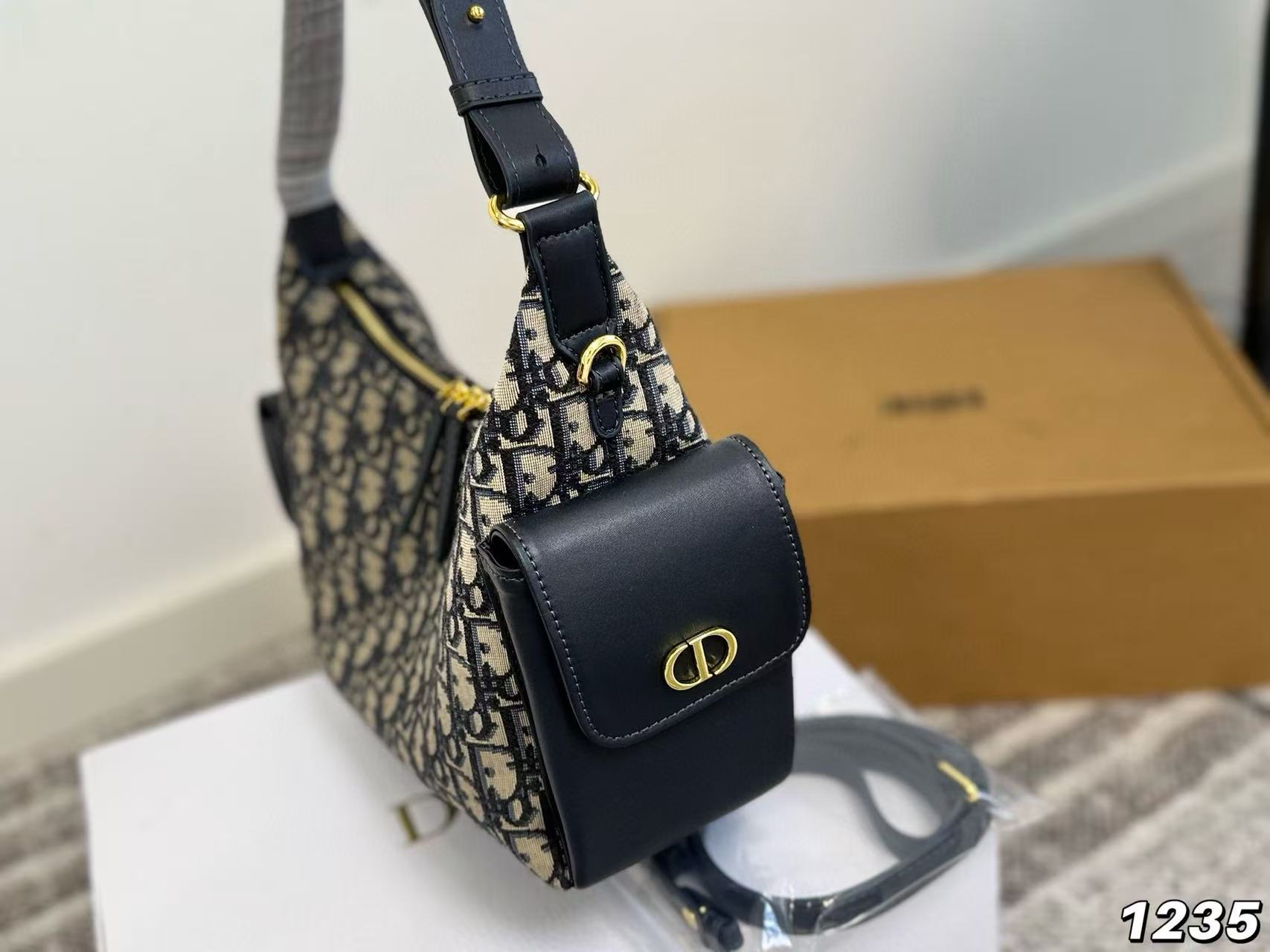 DI0R クラシック ジャカード ハンドバッグ【50％割引+送料無料】