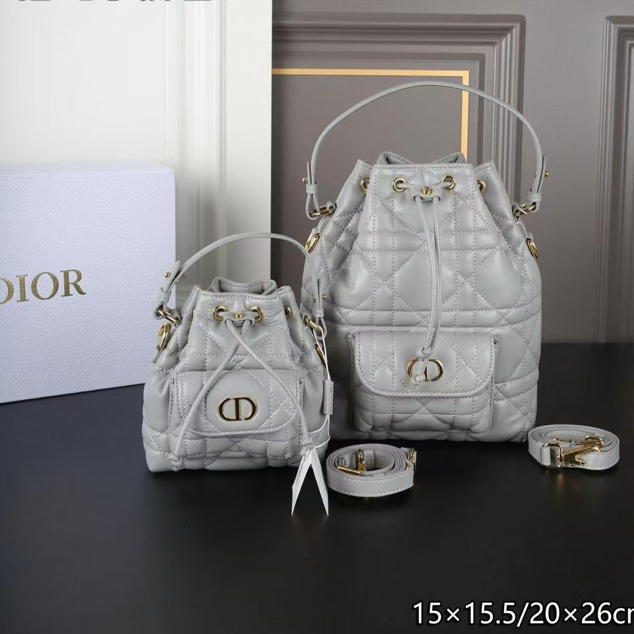 DI0R ドローストリング バケットバッグ【50％割引+送料無料】